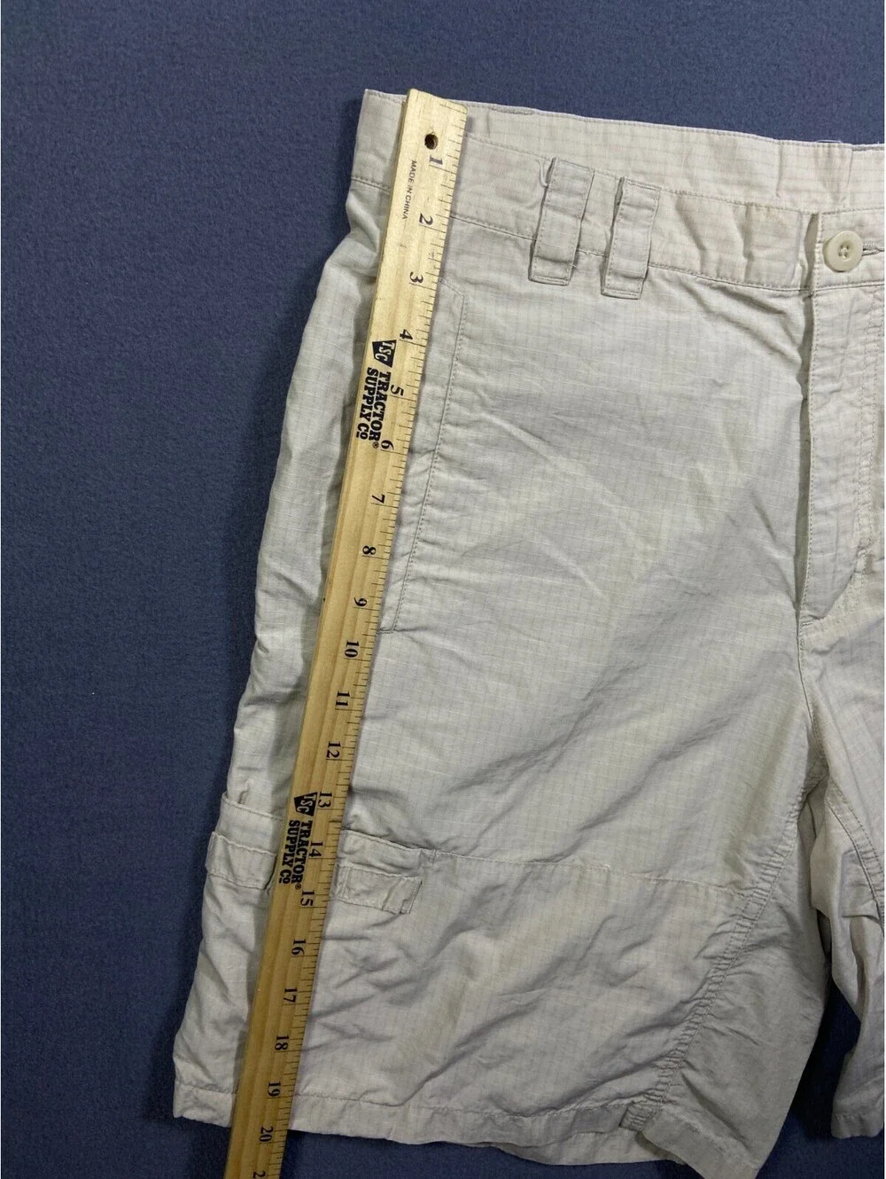 Columbia PFG Shorts Mens Size 38 Beige Hiking Fishing Cargo Ripstop Gorpcore 9